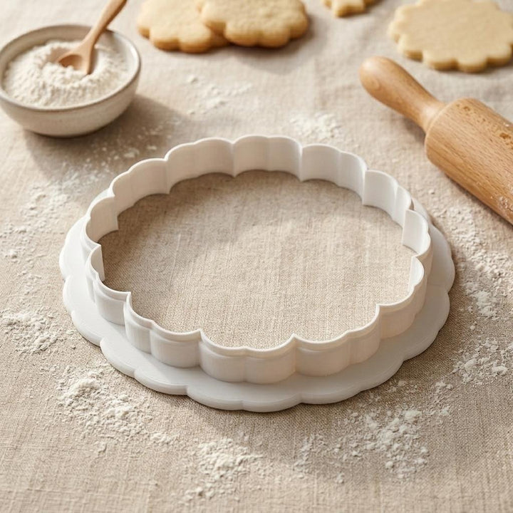 Zinnia Flower Cookie Cutter for Sugar Cookies &amp; Fondant, 3D Printed
