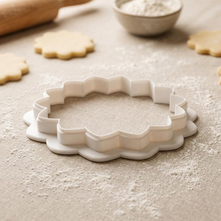 Dahlia Flower Cookie Cutter, 3D Printed