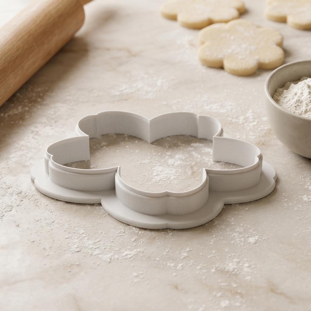 Cherry Blossom Cookie Cutter, Flower Cookie Cutter, 3D Printed Fondant Cutter