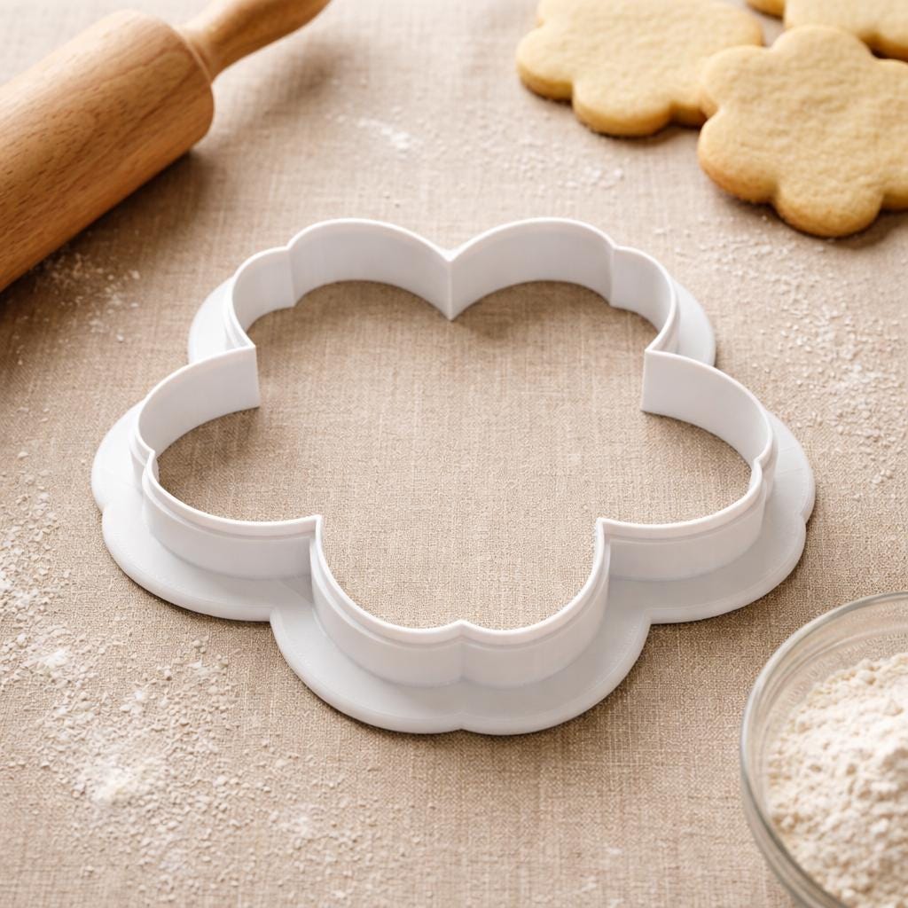 Apple Blossom Flower Cookie Cutter, 3D Printed