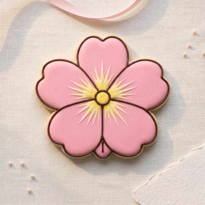 Primrose Flower Cookie Cutter, 3D Printed for Cookies &amp; Fondant
