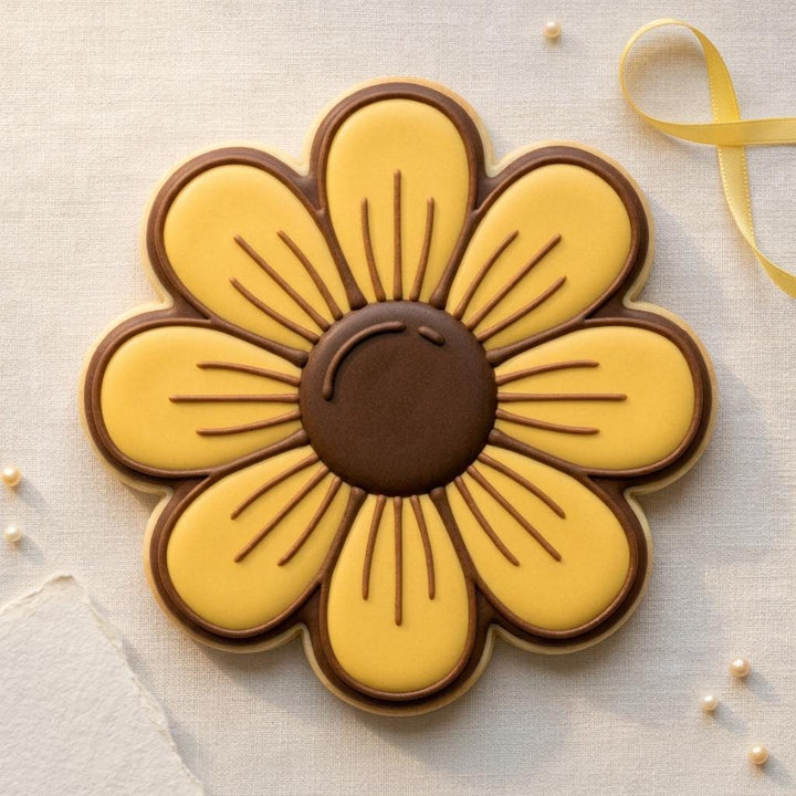 Black Eyed Susan Flower Cookie Cutter, 3D Printed for Fondant