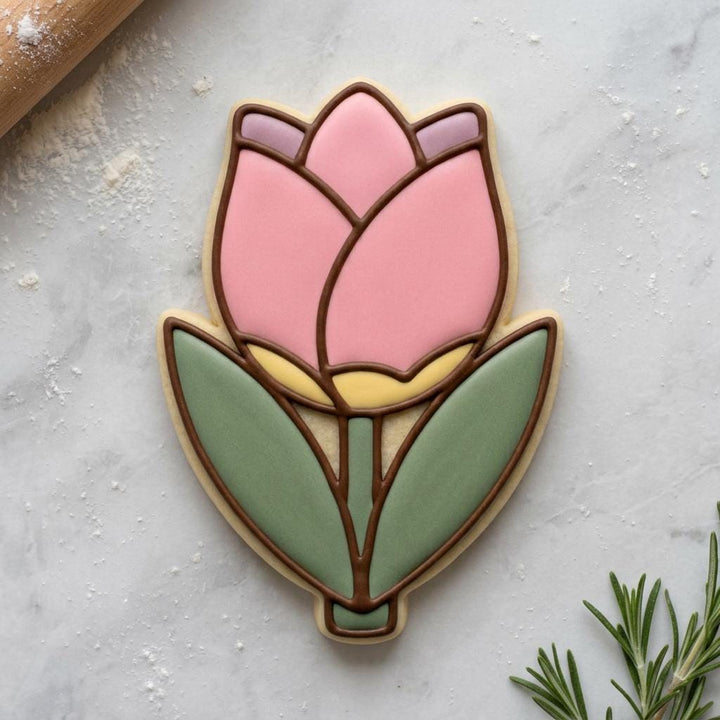 Tulip Cookie Cutter, 3D Printed Spring Flower
