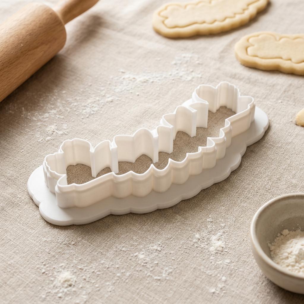 Daffodil Cookie Cutter, Spring Floral Spray Design, 3D Printed