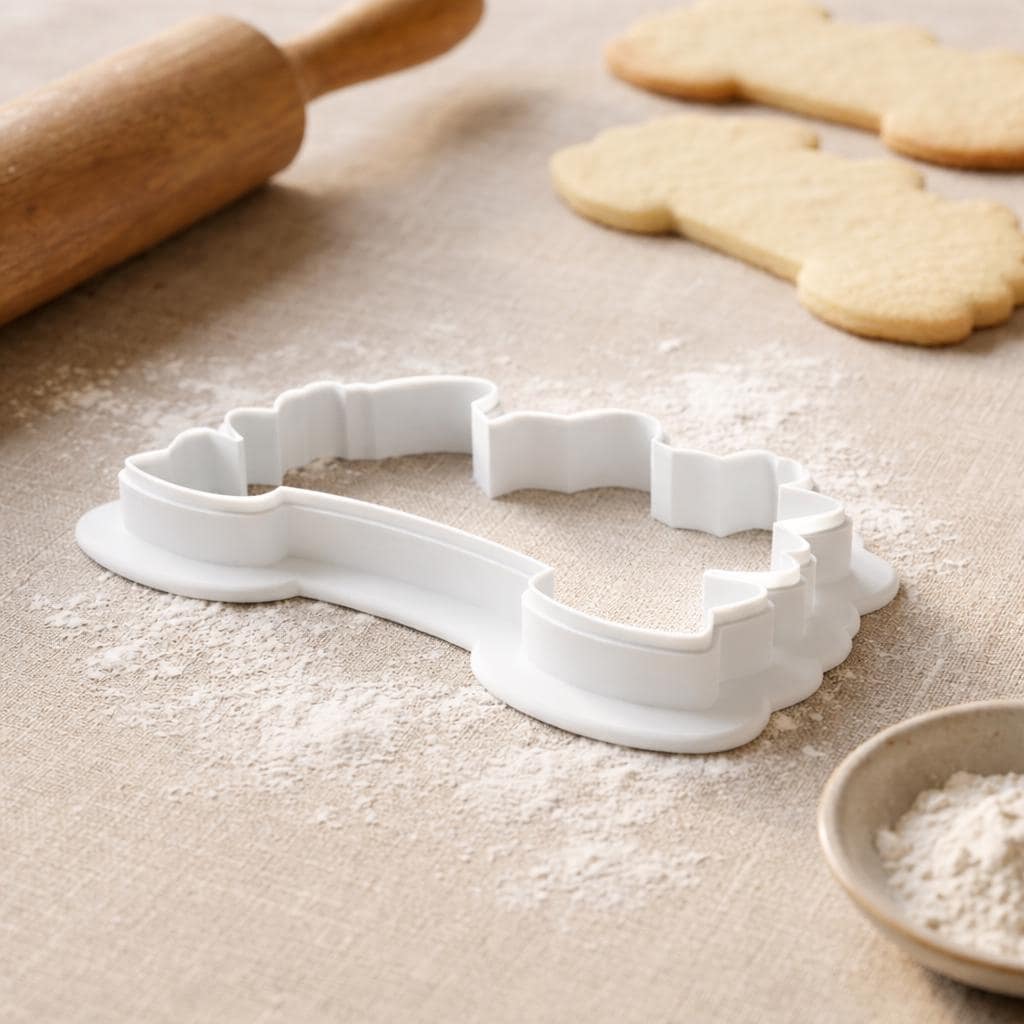 Watering Can Cookie Cutter with Plaque, Floral Garden Design
