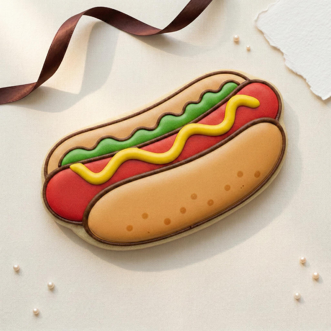 Hot Dog Cookie Cutter, Fondant Cutter, 3D Printed