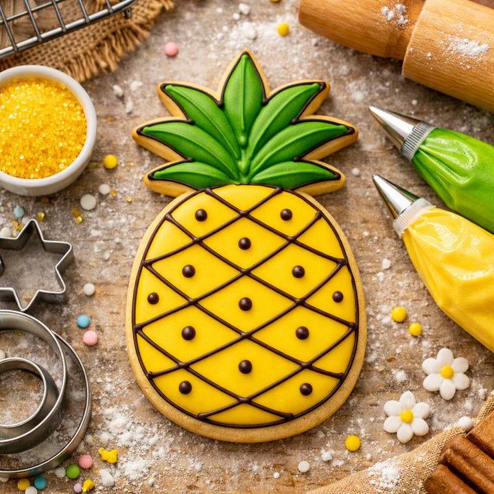 Pineapple Cookie Cutter, 3D Printed for Fondant &amp; Cookie Dough