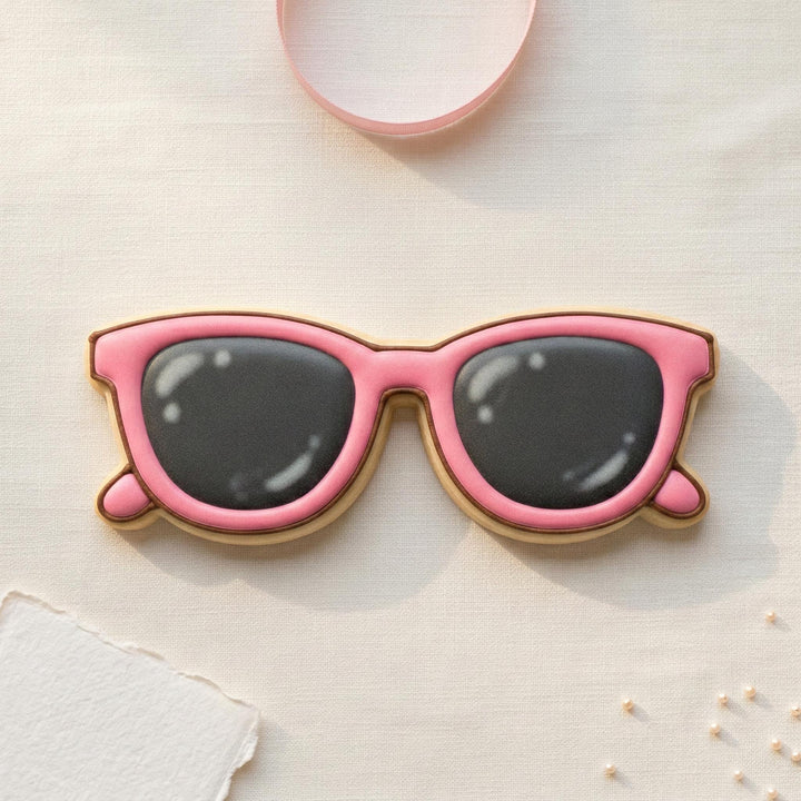 Cat Eye Sunglasses Cookie Cutter, Fondant Cutter for Sugar Cookies, 3D Printed