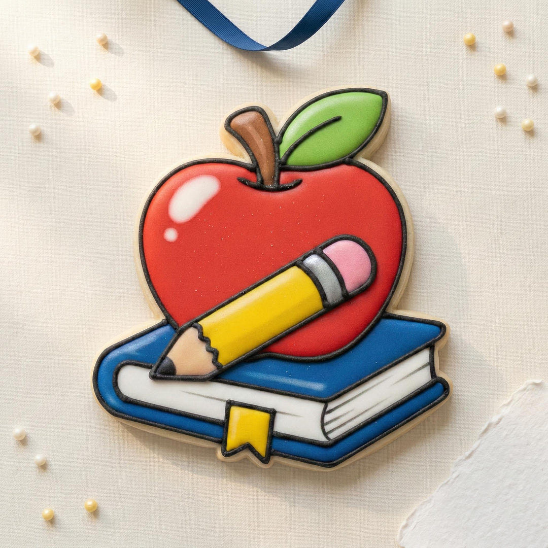 Teacher Cookie Cutter, Apple Design, 3D Printed