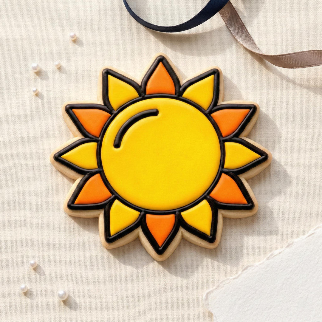 Sun Cookie Cutter, Sunshine Design, 3D Printed for Fondant &amp; Cookie Dough
