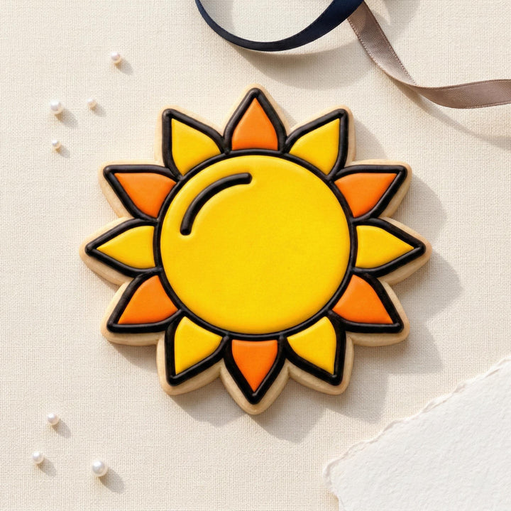 Sun Cookie Cutter, Sunshine Design, 3D Printed for Fondant &amp; Cookie Dough