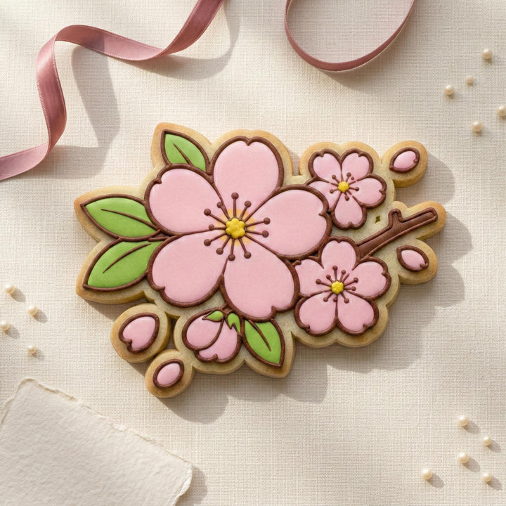Cherry Blossom Cookie Cutter, Sakura Flower Cutter for Sugar Cookies and Fondant, 3D Printed