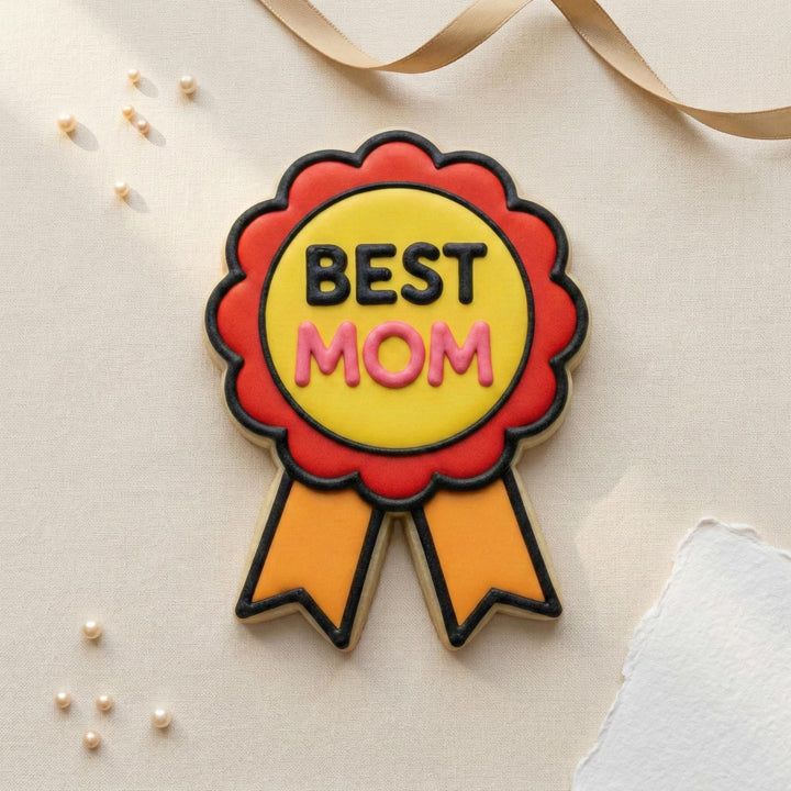 Best Mom Cookie Cutter, Mothers Day, Award Ribbon