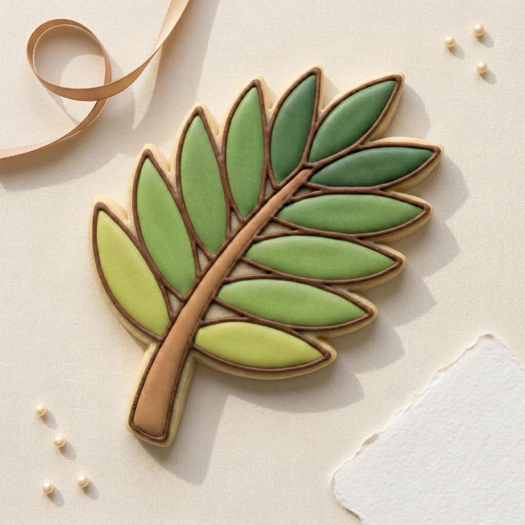 3D Printed Palm Leaf Cookie Cutter, Sunday Fondant Cutter