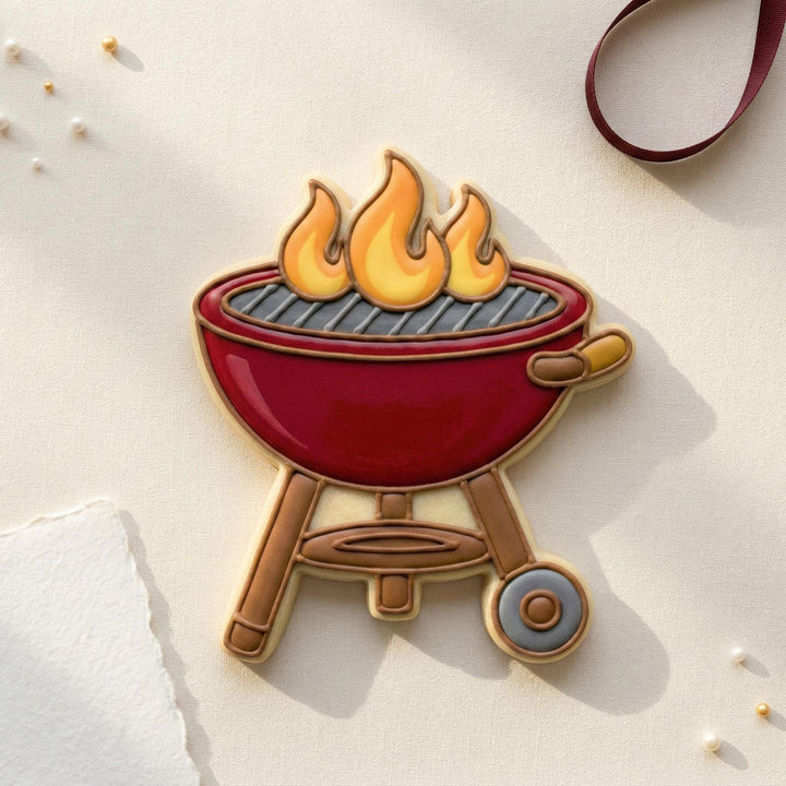 BBQ Grill Cookie Cutter - 3D Printed for Sugar Cookies &amp; Fondant