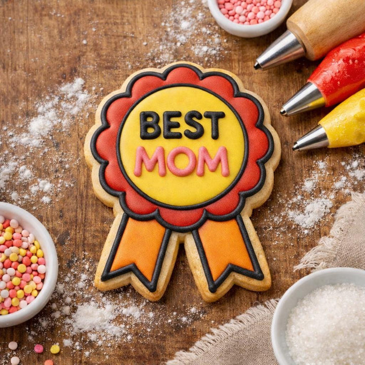 Best Mom Cookie Cutter, Mothers Day, Award Ribbon