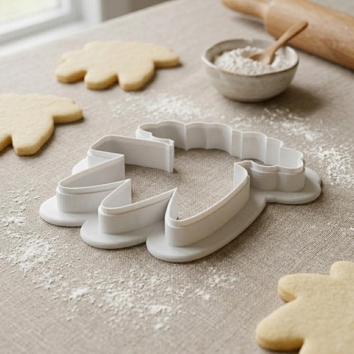 Carrot Bunch Cookie Cutter with Name Tag, Easter Spring Baking Tool