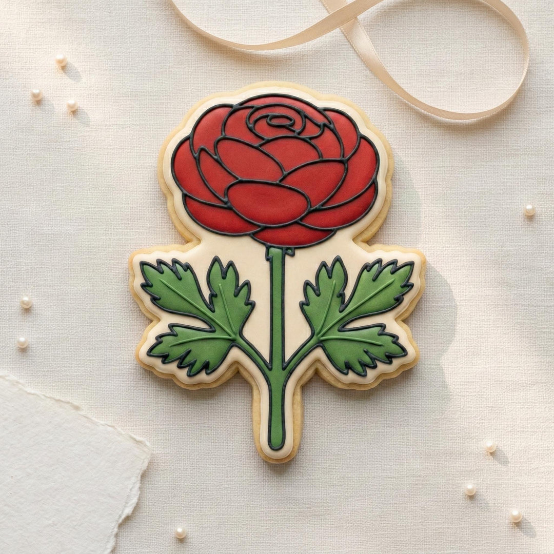 Flower Cookie Cutter, Ranunculus Design, 3D Printed