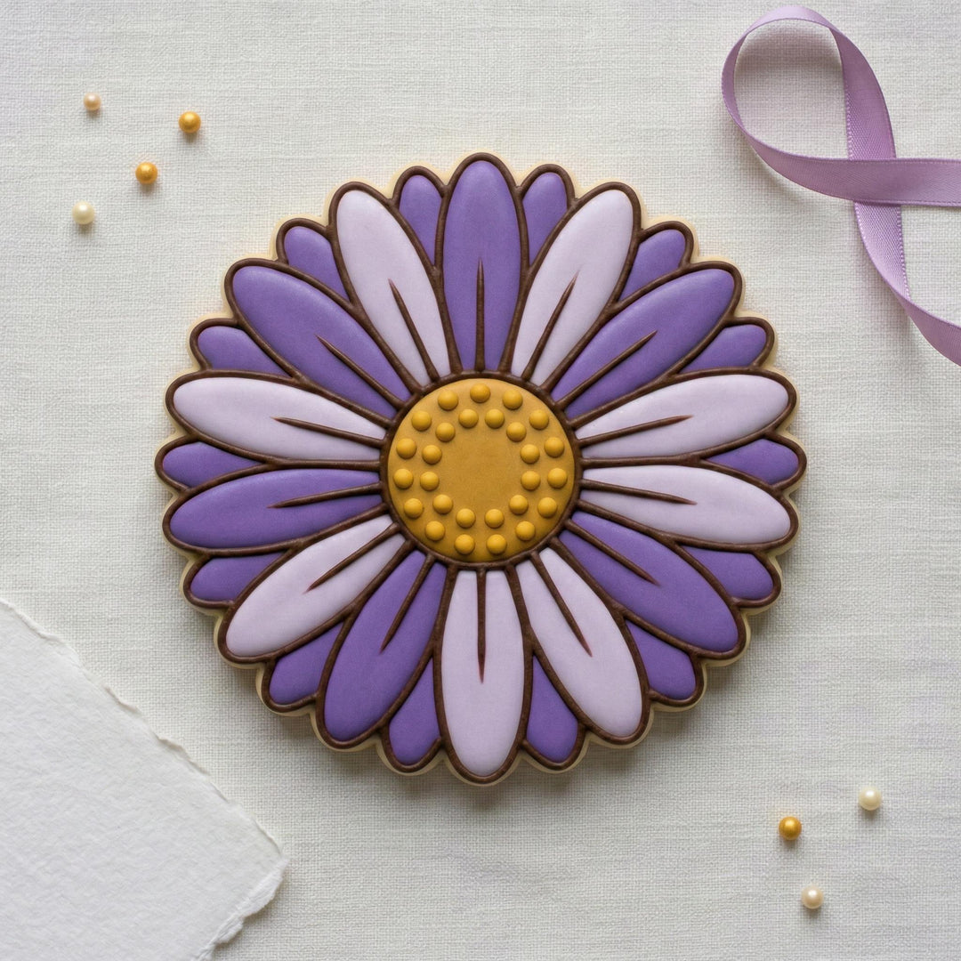 Aster Cookie Cutter - 3D Printed | Front Facing Floral