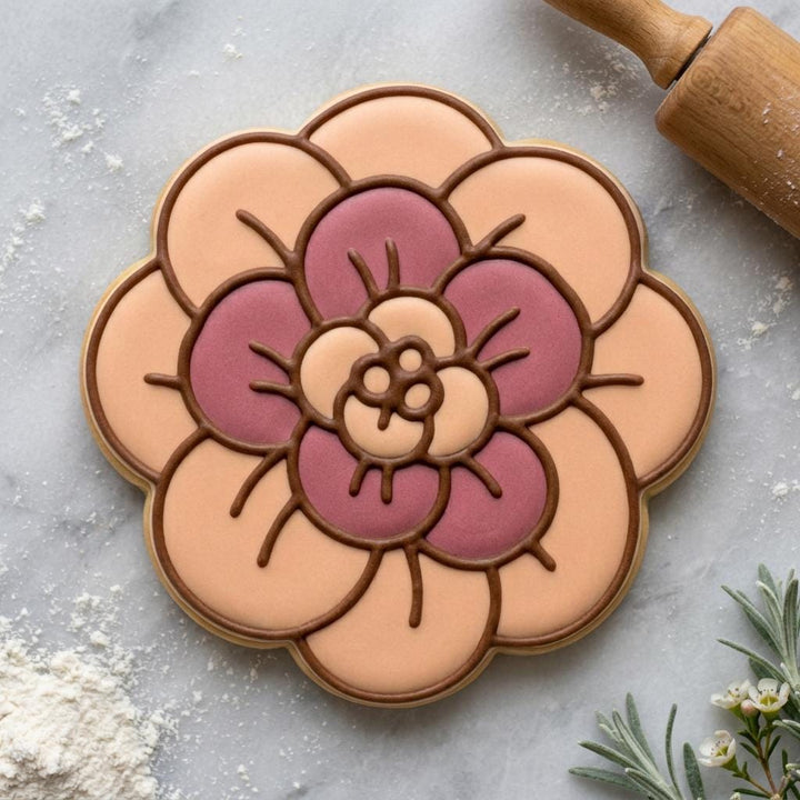 Camellia Flower Cookie Cutter, 3D Printed for Sugar Cookies &amp; Fondant