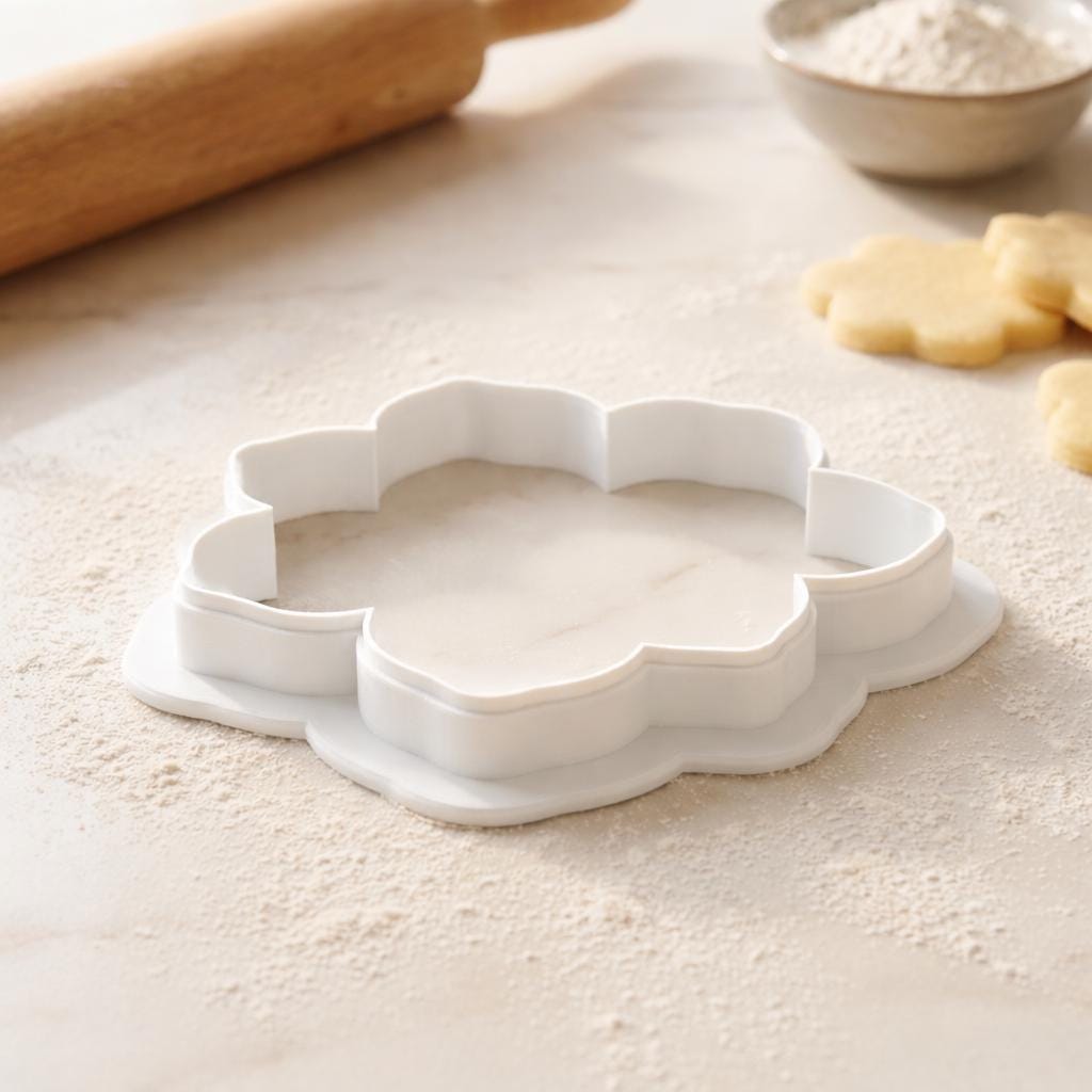 Gardenia Cookie Cutter - 3D Printed | Front Facing Floral