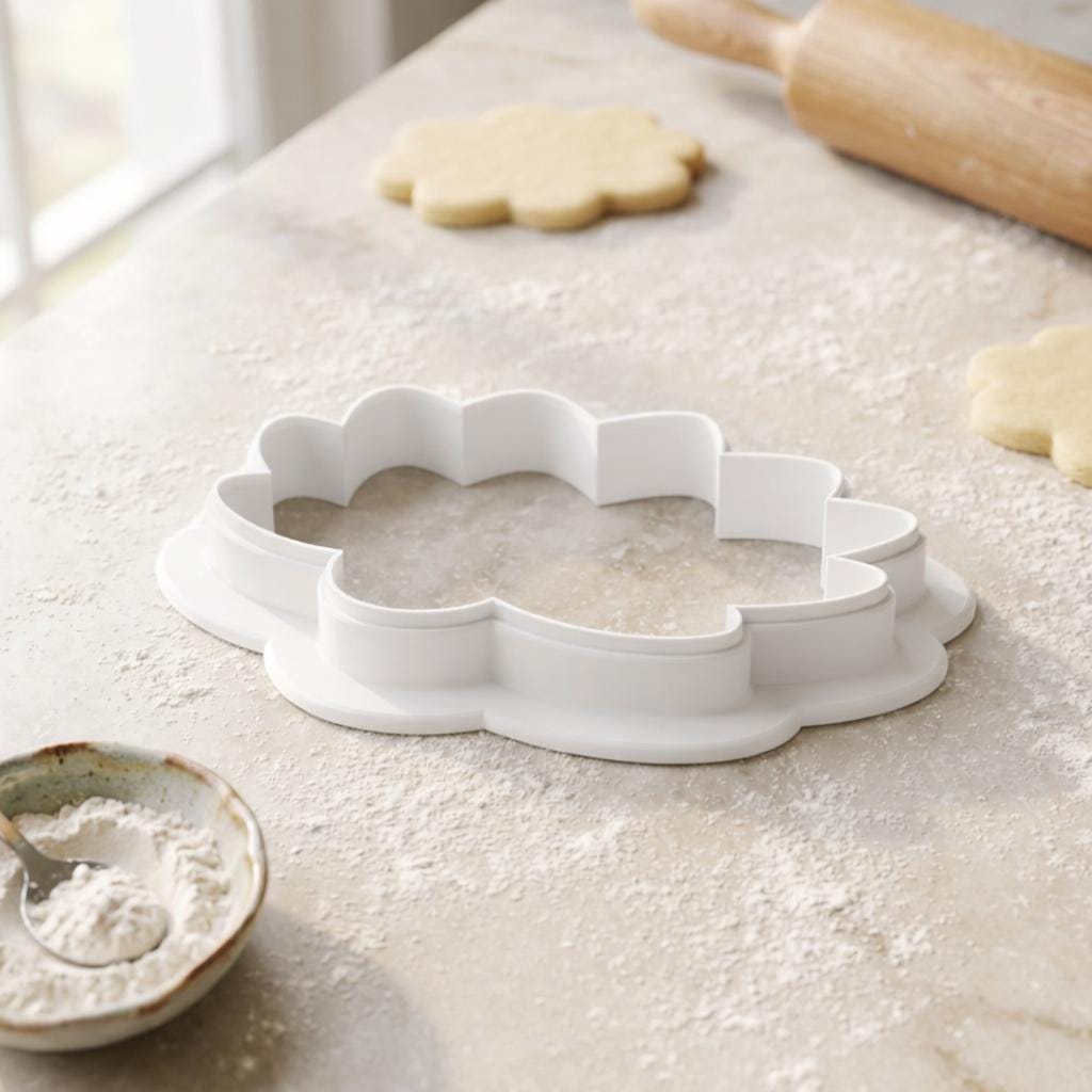Water Lily Cookie Cutter, 3D Printed Lotus Flower Cutter for Cookies &amp; Fondant
