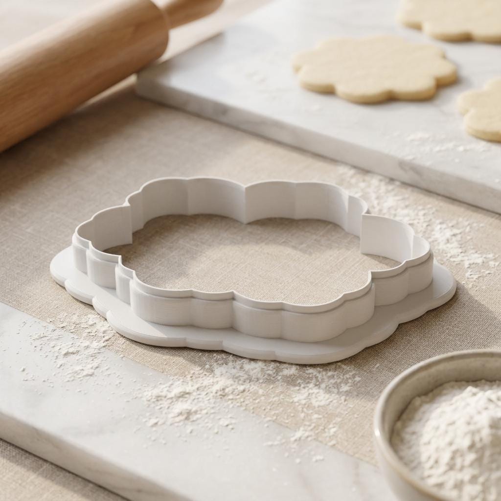 Hibiscus Flower Sugar Cookie Cutter, 3D Printed
