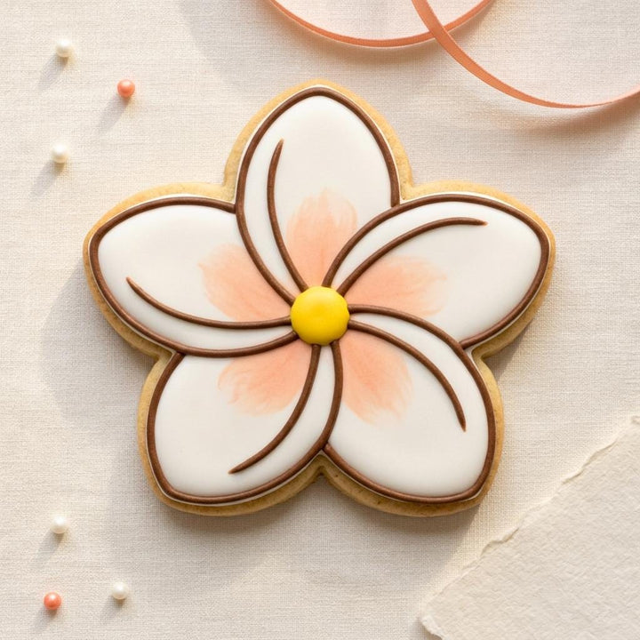 Plumeria Flower Cookie Cutter, Tropical Fondant Cutter, 3D Printed