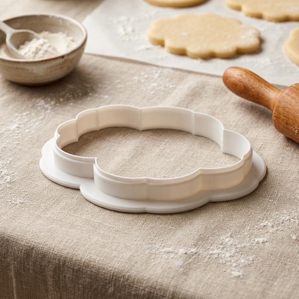 Poppy Flower Cookie Cutter, 3D Printed for Fondant &amp; Sugar Cookies