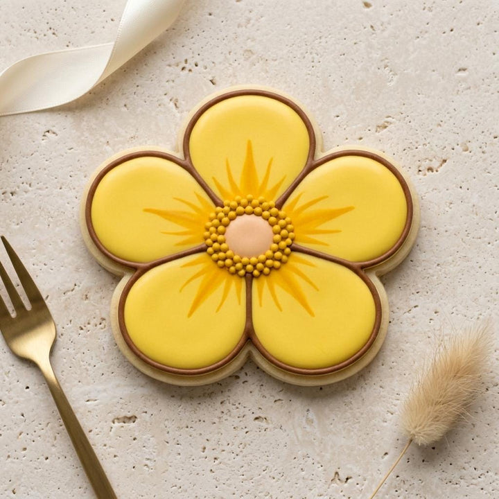 Buttercup Flower Cookie Cutter, 3D Printed Spring Floral Design