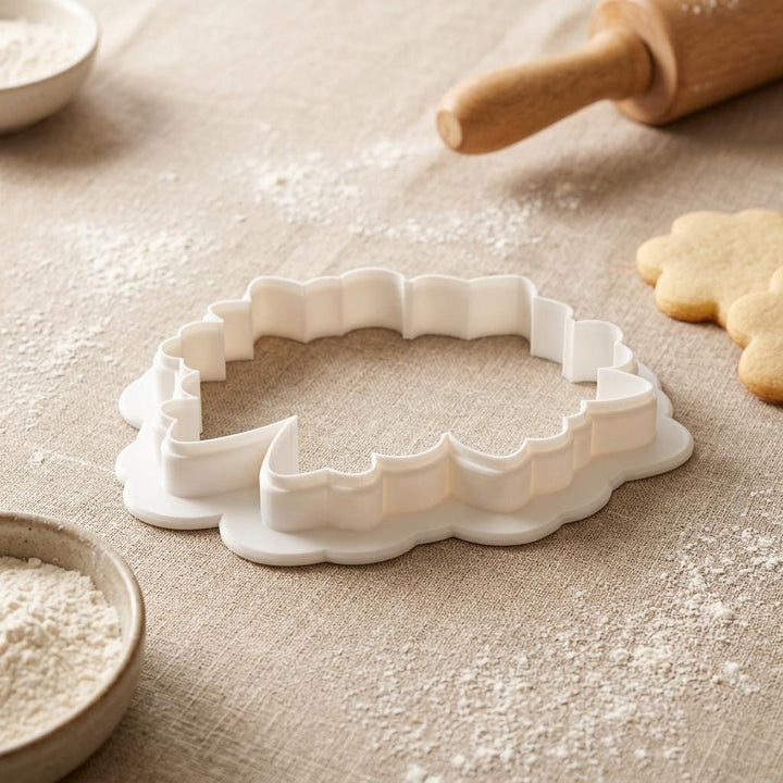 Flower Bouquet Cookie Cutter with Bow, Spring Daffodil Design
