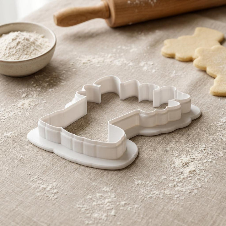 Spring Floral Rain Boot Cookie Cutter, 3D Printed