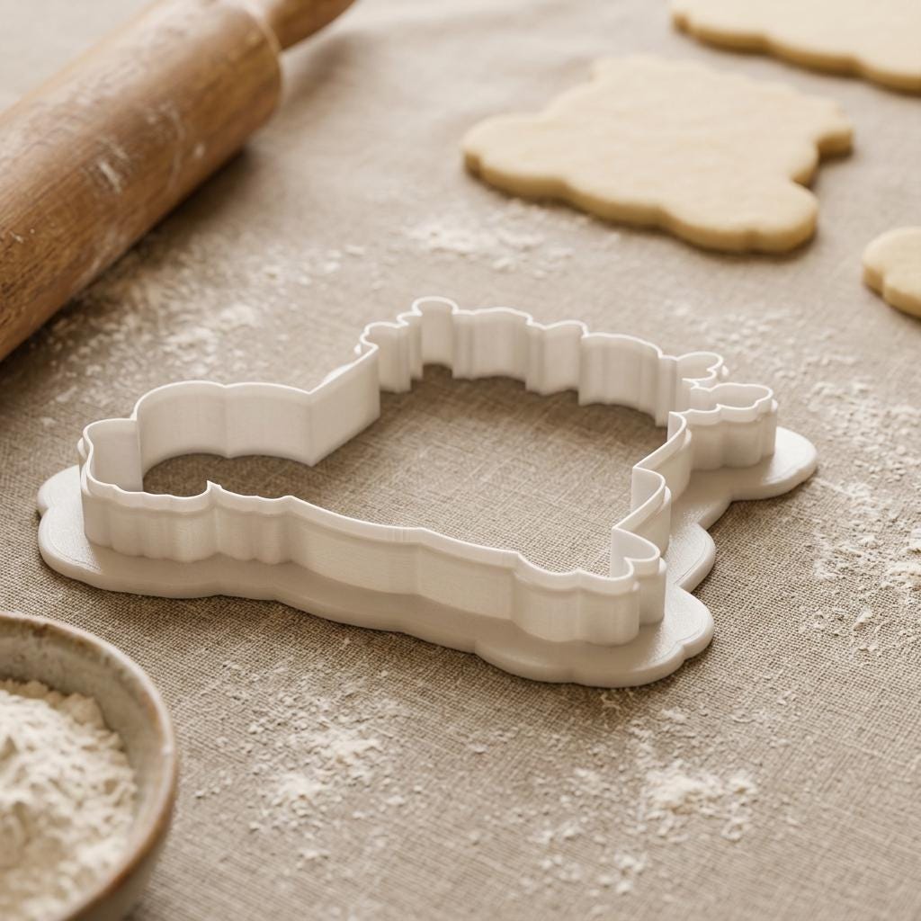 Garden Boots Cookie Cutter with Watering Can, Spring Gardening Theme