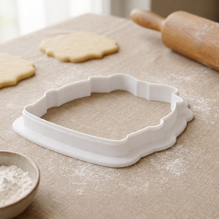 Strawberry Basket Cookie Cutter with Bow, 3D Printed